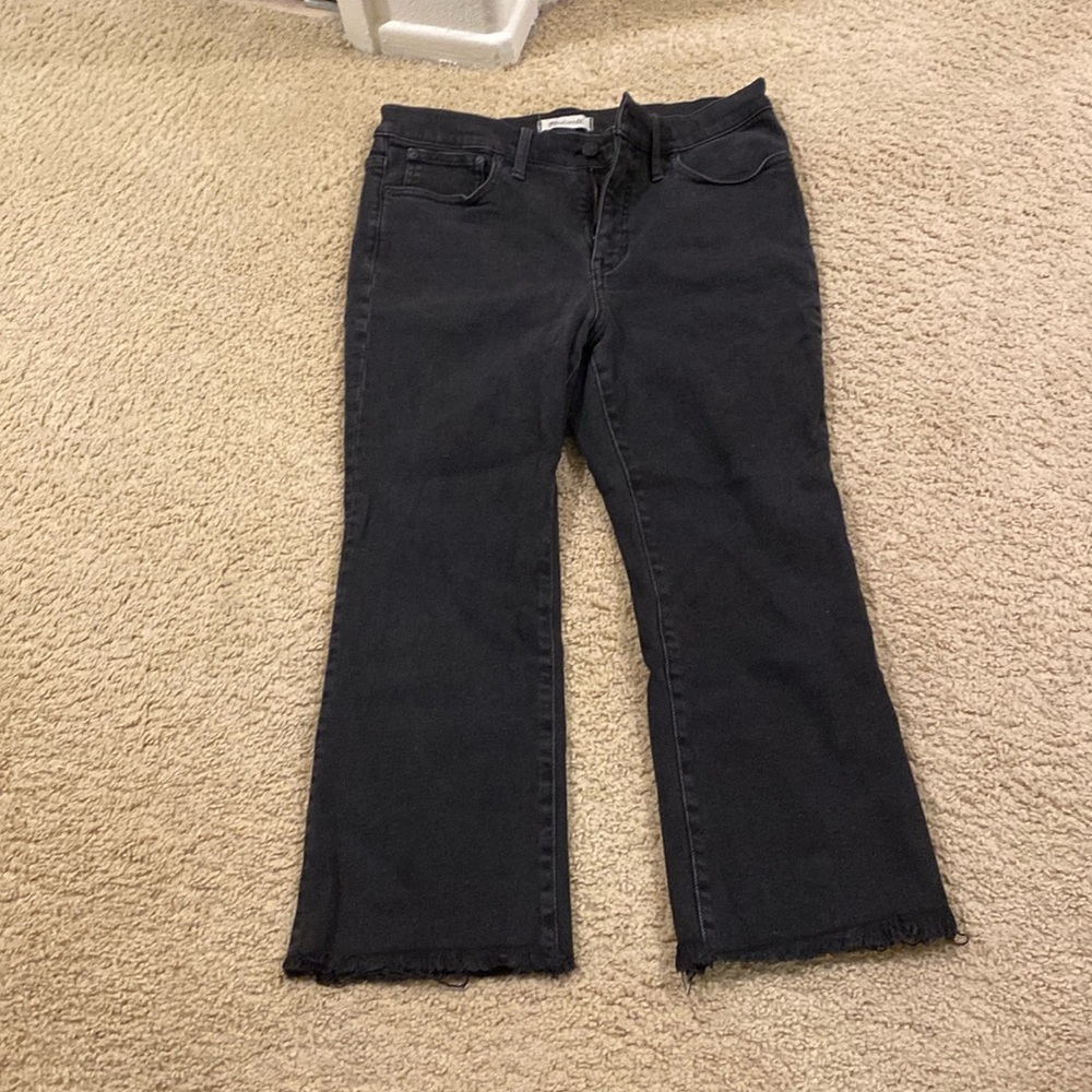 Great Condition Madewell Demi-Boot Jeans (Black)